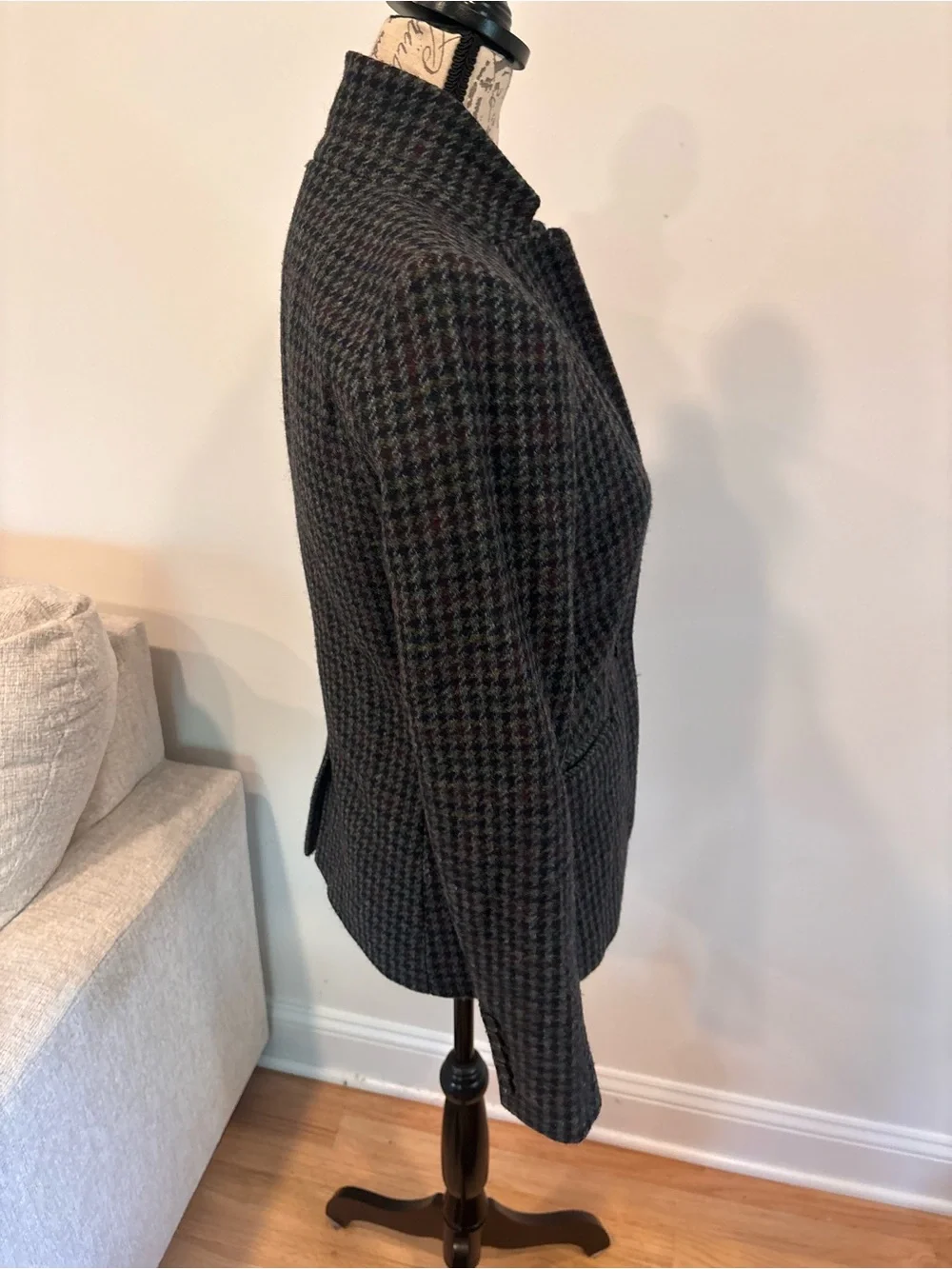 J.Crew Regent Blazer in a multi-colored houndstooth wool pattern size 0